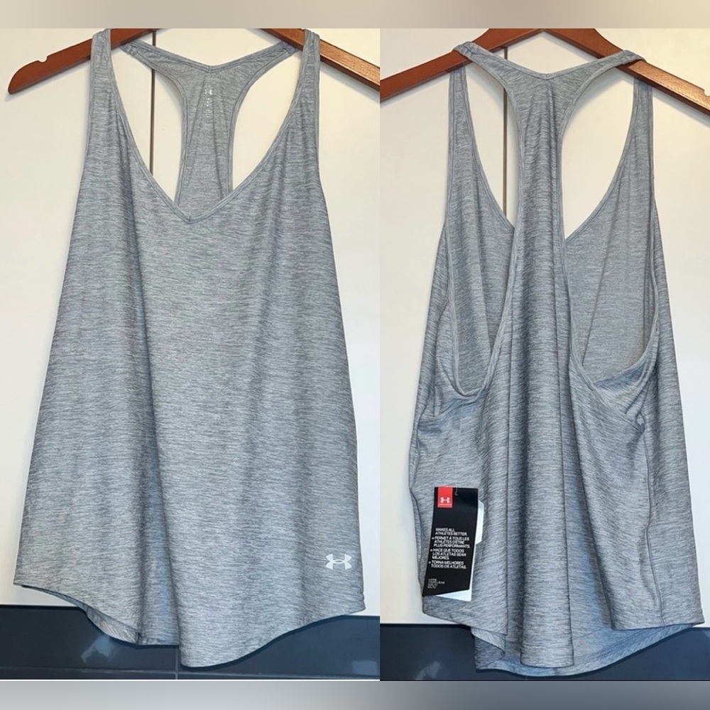 NWT Under Armour Gray Athletic Top